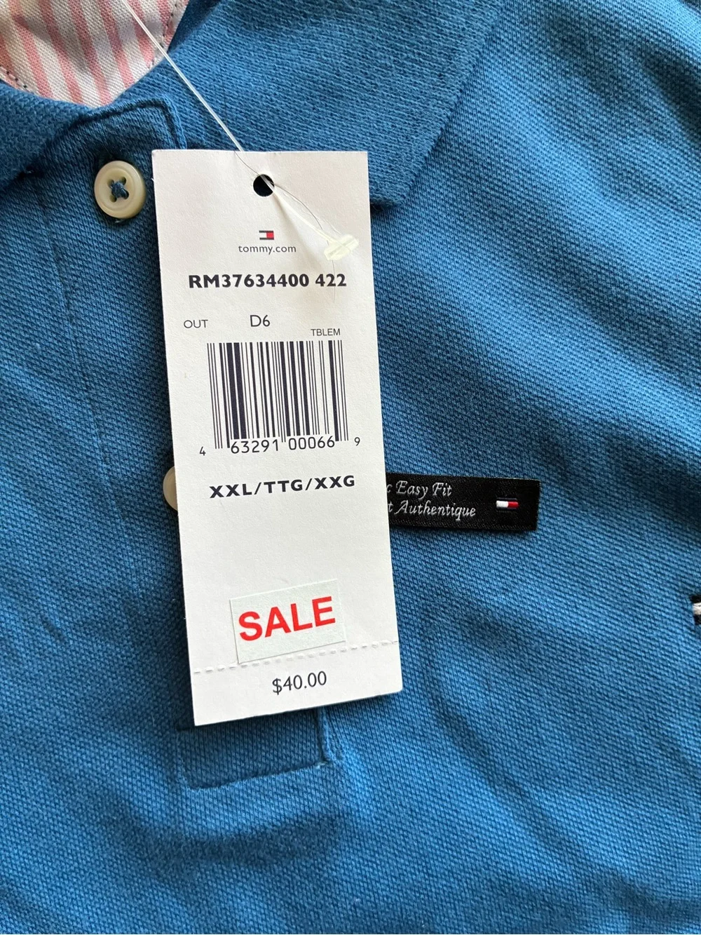 Tommy Hilfiger Women’s Bright Blue Polo with Chest Logo